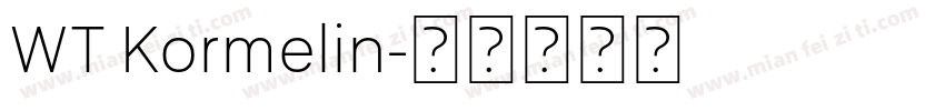 WT Kormelin字体转换